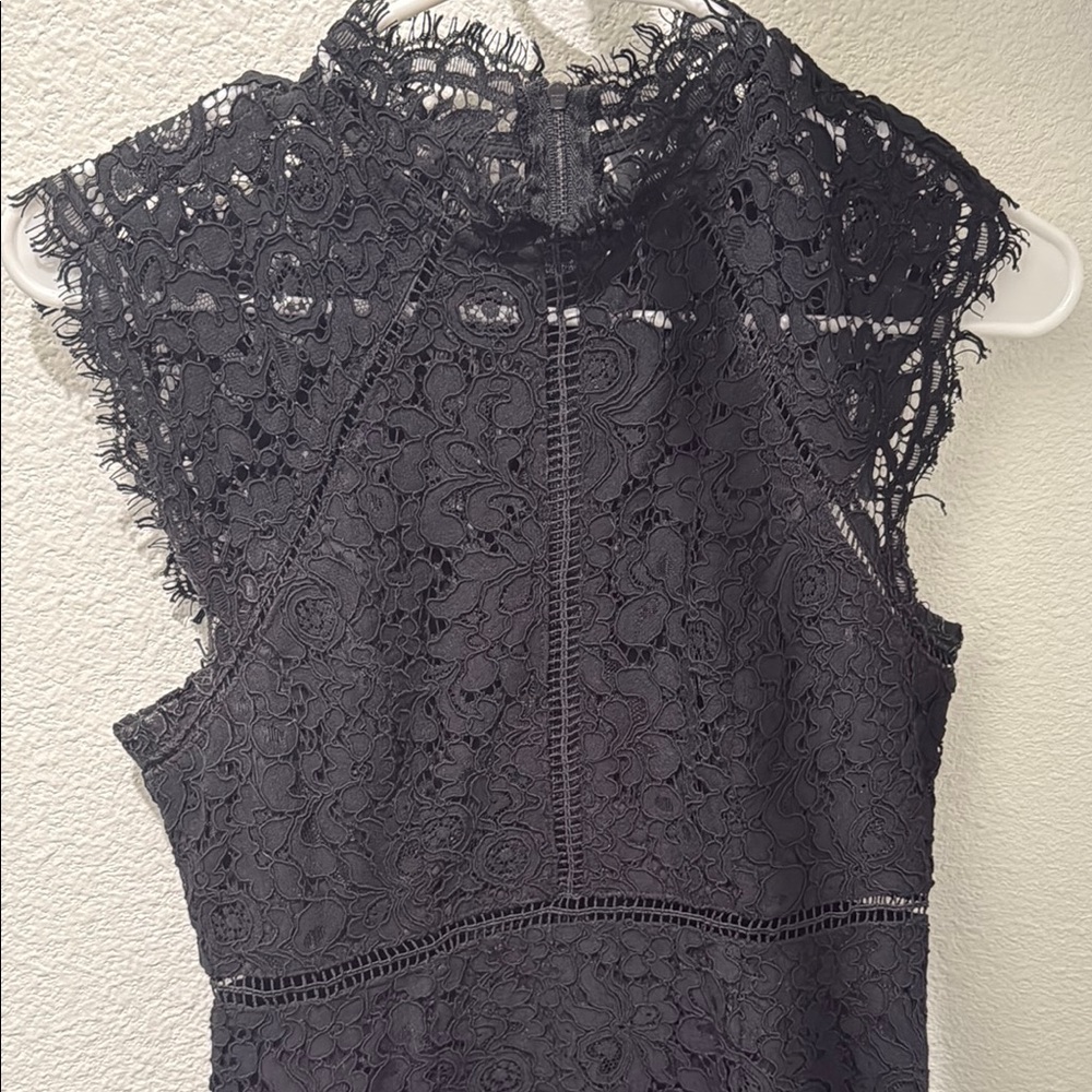 Nordstrom Black Lace Sleeveless Dress